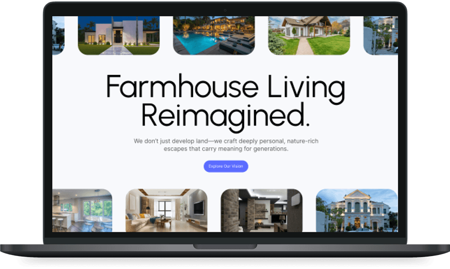 Alchemy Landbase website mockup