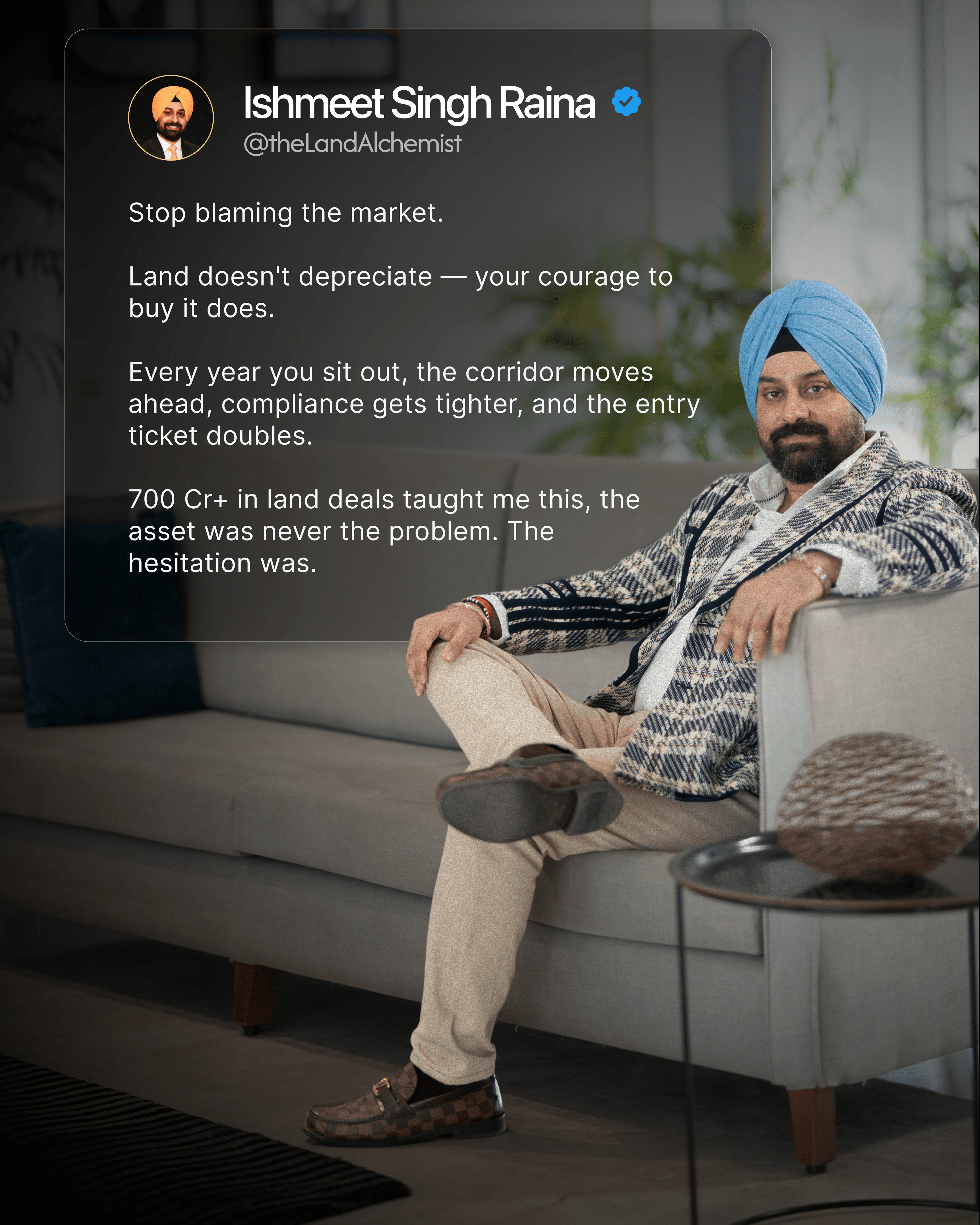 Ishmeet Singh Raina LinkedIn founder content post creative